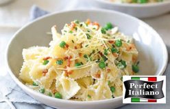 Pea, Bacon and Ricotta Alfredo